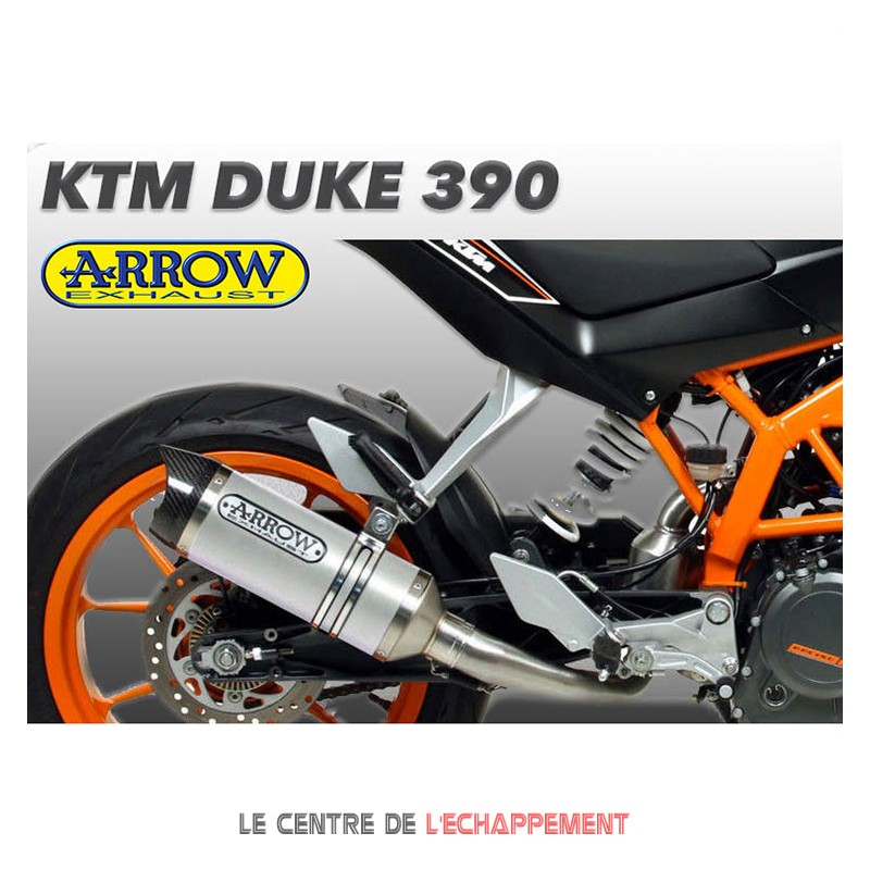 Silencieux ARROW Thunder KTM 125/390 DUKE (coupelle carbone)