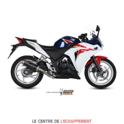 Silencieux MIVV ROUND GP Steel Black Adapt.Honda CBR 250 R 2011-2013