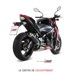 Silencieux MIVV ROUND GP Steel Black Adapt.Suzuki GSX-S 1000/GSX-S 1000 F 2015-...