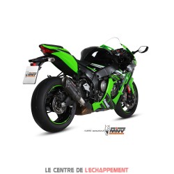 Silencieux MIVV SUONO Steel Black Adapt.Kawasaki ZX10R NINJA 2016-...