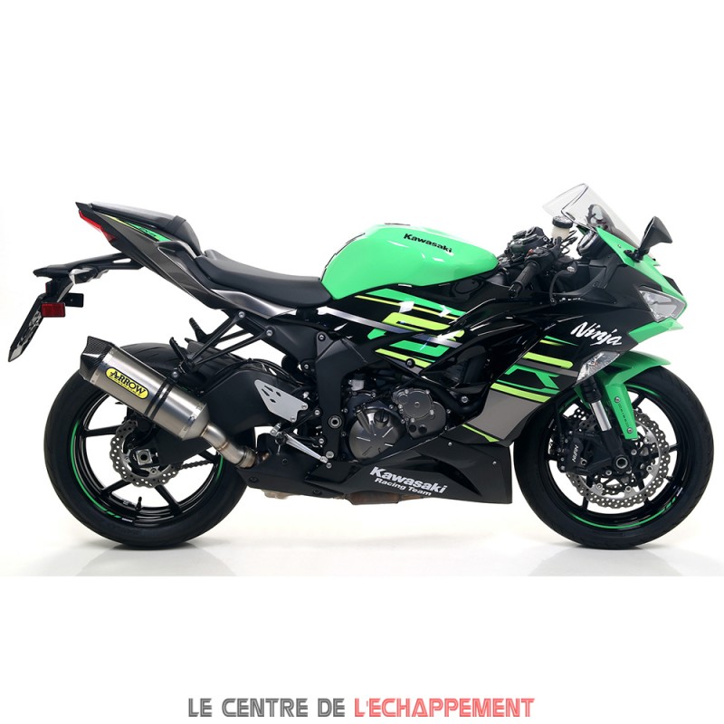 Silencieux ARROW Race Tech Kawasaki ZX6R 636 2019-2023 Coupelle Carbone