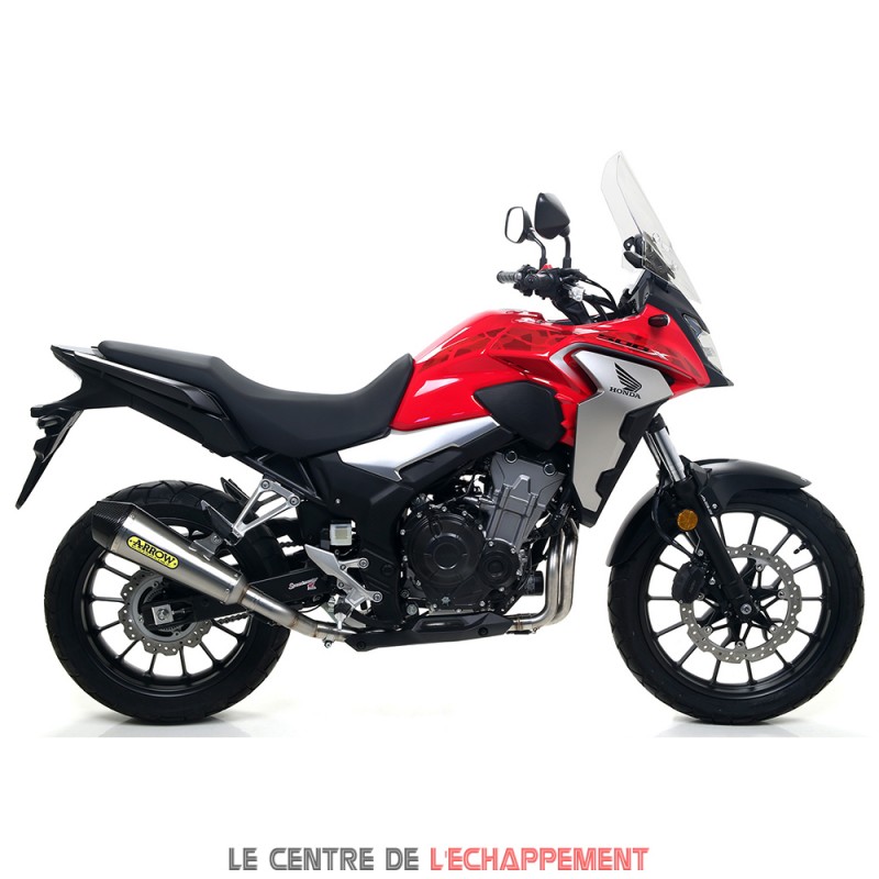 Silencieux ARROW X-Kone Honda CB 500 X 2019-... Coupelle Carbone