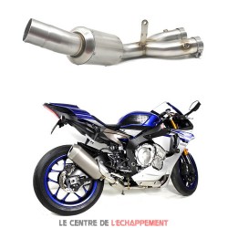 Manchon raccord sans catalyseur pour Yamaha YZF 1000 R1 2015-… Avec chambre de détente