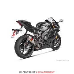 Silencieux AKRAPOVIC Slip-On Yamaha YZF 600 R6 2017-... Coupelle Carbone