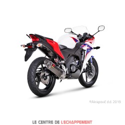 Ligne Complète AKRAPOVIC Racing Line Honda CBR 125 2011-2016 Coupelle Carbone