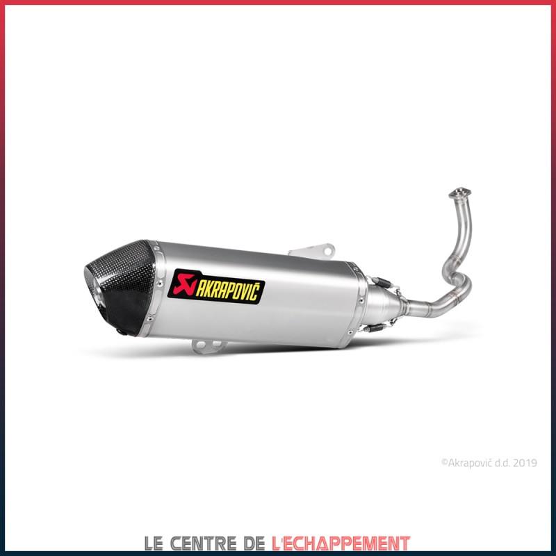 Ligne Complète AKRAPOVIC Racing Line Honda SH 125 SCOOPY I.E (avec ABS) 2013-2016