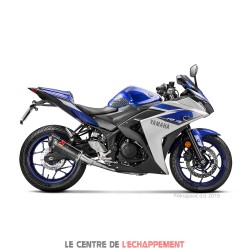 Ligne Complète AKRAPOVIC Racing Line Yamaha MT 03 2016-... Et R 3 2015-... Coupelle Carbone