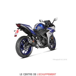 Ligne Complète AKRAPOVIC Racing Line Yamaha MT 03 2016-... Et R 3 2015-... Coupelle Carbone