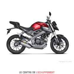 Ligne Complète AKRAPOVIC Racing Line Yamaha MT 125 2017-2019 et YZF 125 R 2017-2018 Coupelle Carbone