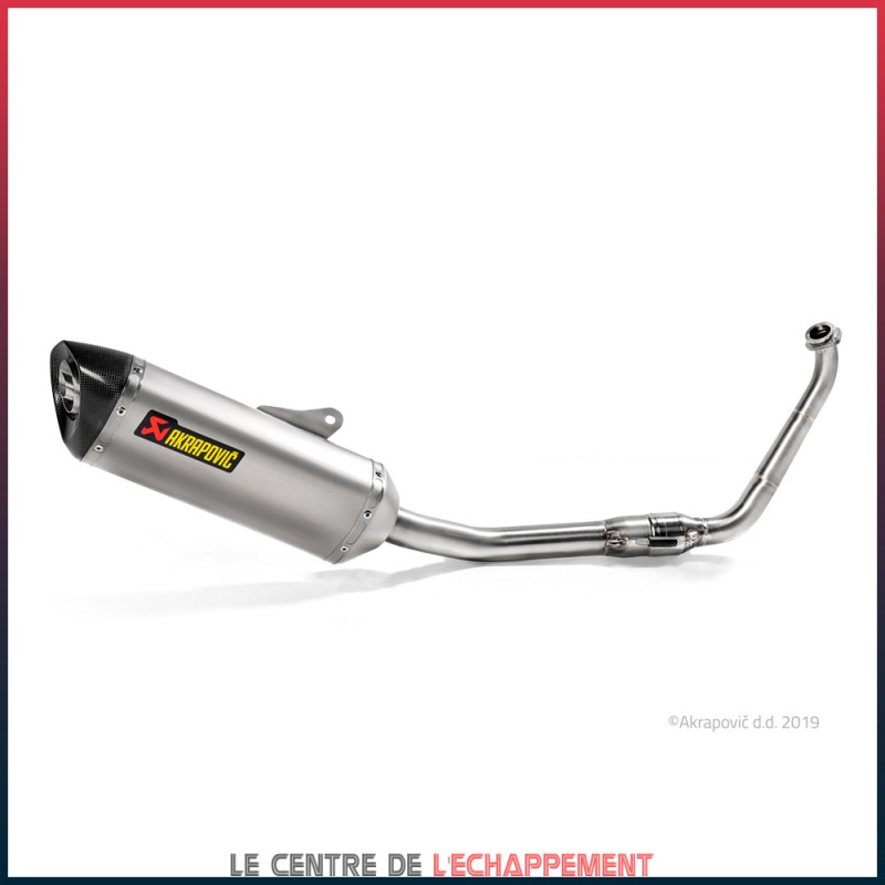 Ligne Complète AKRAPOVIC Racing Line Yamaha MT 125 2020-... Et YZF 125 R 2019-... Coupelle Carbone