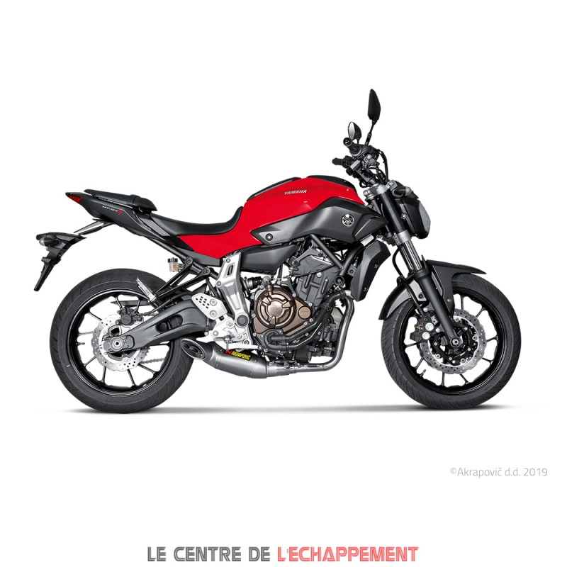 Ligne Complète AKRAPOVIC Racing Line Yamaha MT07 2014-2020