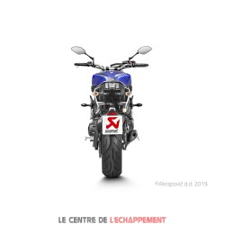 Ligne Complète AKRAPOVIC Racing Line Yamaha MT09 (847 cc) 2013-... Et XSR 900 2016-... Coupelle Carbone
