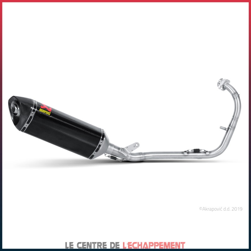 Ligne Complète AKRAPOVIC Racing Line Yamaha YZF 125 R 2008-2013 Coupelle Carbone