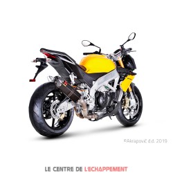 Silencieux AKRAPOVIC Slip-On Aprilia RSV4 / RSV4 FACTORY et TUONO 1000 V4R / APRC Coupelle Carbone