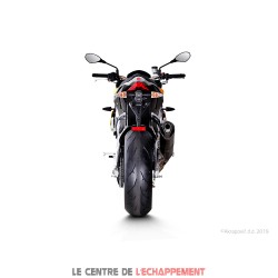 Silencieux AKRAPOVIC Slip-On Aprilia RSV4 / RSV4 FACTORY et TUONO 1000 V4R / APRC Coupelle Carbone