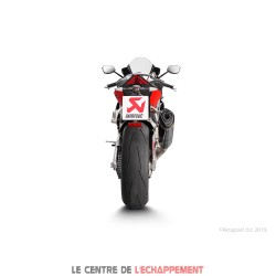 Silencieux AKRAPOVIC Slip-On Aprilia RSV4 RR / RSV 4 RF 2015-2016 Coupelle Carbone