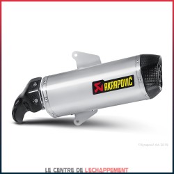 Silencieux AKRAPOVIC Slip-On Aprilia SRV 850 2012-... Et Gilera GP 800 2008-... Coupelle Carbone