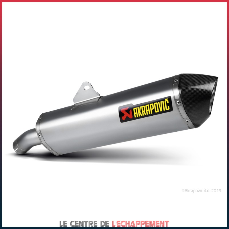 Silencieux AKRAPOVIC Slip-On BMW F 800 GT 2013-... Et F 800 R 2009-... Coupelle Carbone