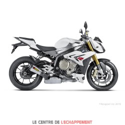 Silencieux AKRAPOVIC Slip-On BMW S1000 R 2014-2016 et S1000 RR 2010-2014 Coupelle Carbone