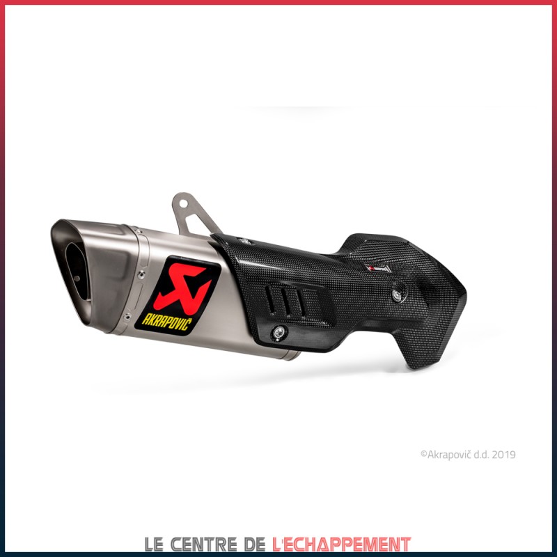 Silencieux AKRAPOVIC Slip-On Ducati MULTISTRADA 1200 / 1200 S / 1260 / 1260 S / PIKES PEAK  Coupelle Titane