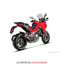 Silencieux AKRAPOVIC Slip-On Ducati MULTISTRADA 1200 / 1200 S / 1260 / 1260 S / PIKES PEAK  Coupelle Titane