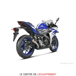 Silencieux AKRAPOVIC Slip-On GP Style Yamaha MT 03 2016-... Et R 3 2015-...