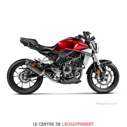 Silencieux AKRAPOVIC Slip-On Honda CB 300 R 2018-... Coupelle Carbone