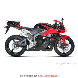 Silencieux AKRAPOVIC Slip-On Honda CBR 600 RR 2009-2012 Coupelle Carbone