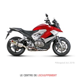 Silencieux AKRAPOVIC Slip-On Honda CROSSRUNNER 800 2011-2014 Coupelle Carbone