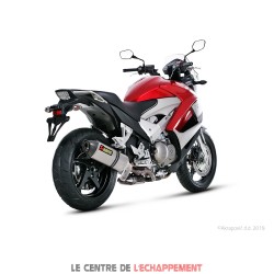 Silencieux AKRAPOVIC Slip-On Honda CROSSRUNNER 800 2011-2014 Coupelle Carbone