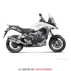 Silencieux AKRAPOVIC Slip-On Honda CROSSRUNNER 800 2015-2016 et VFR 800 2014-2016 Coupelle Carbone