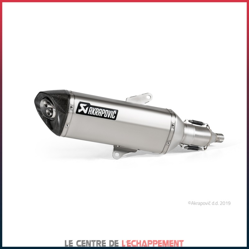 Silencieux AKRAPOVIC Slip-On Honda FORZA 300 2018-... Coupelle Carbone