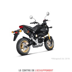 Silencieux AKRAPOVIC Slip-On Honda MSX 125 2013-2015 Coupelle Carbone