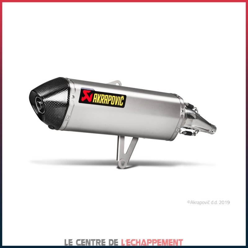 Silencieux AKRAPOVIC Slip-On Honda SH 300 I.E 2015-... Coupelle Carbone