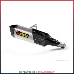 Silencieux AKRAPOVIC Slip-On Kawasaki VERSYS 1000 2019-... Coupelle Carbone