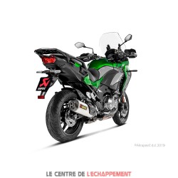 Silencieux AKRAPOVIC Slip-On Kawasaki VERSYS 1000 2019-... Coupelle Carbone
