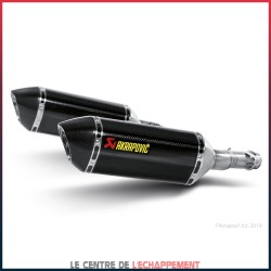Silencieux AKRAPOVIC Slip-On Kawasaki Z 1000 2010-2013 et Z 1000 SX 2011-2013 Coupelle Carbone