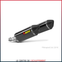 Silencieux AKRAPOVIC Slip-On Kawasaki Z 1000 2017-... Coupelle Carbone