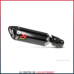 Silencieux AKRAPOVIC Slip-On Kawasaki ZX6R 2009-2024 Coupelle Carbone