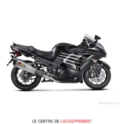 Silencieux AKRAPOVIC Slip-On Kawasaki ZZR 1400 2012-... Coupelle Carbone