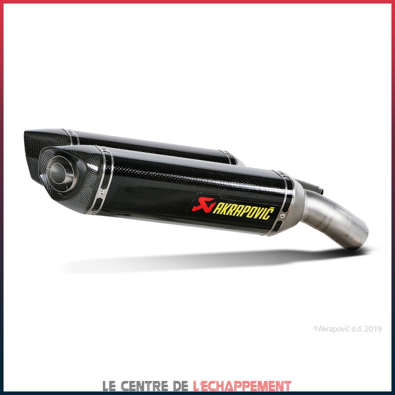 Silencieux AKRAPOVIC Slip-On Racing Ducati 848 IE / EVO
