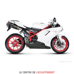 Silencieux AKRAPOVIC Slip-On Racing Ducati 848 IE / EVO