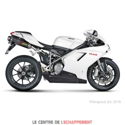Silencieux AKRAPOVIC Slip-On Racing Ducati 848 IE / EVO