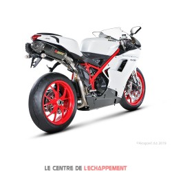 Silencieux AKRAPOVIC Slip-On Racing Ducati 848 IE / EVO