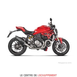 Silencieux AKRAPOVIC Slip-On Racing Ducati MONSTER 821 / 1200 / 1200 R / 1200 S Coupelle Carbone