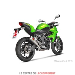 Silencieux AKRAPOVIC Slip-On Racing Kawasaki NINJA 125 2019-... Et Z 125 2019-...