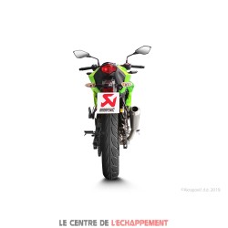 Silencieux AKRAPOVIC Slip-On Racing Kawasaki NINJA 125 2019-... Et Z 125 2019-...