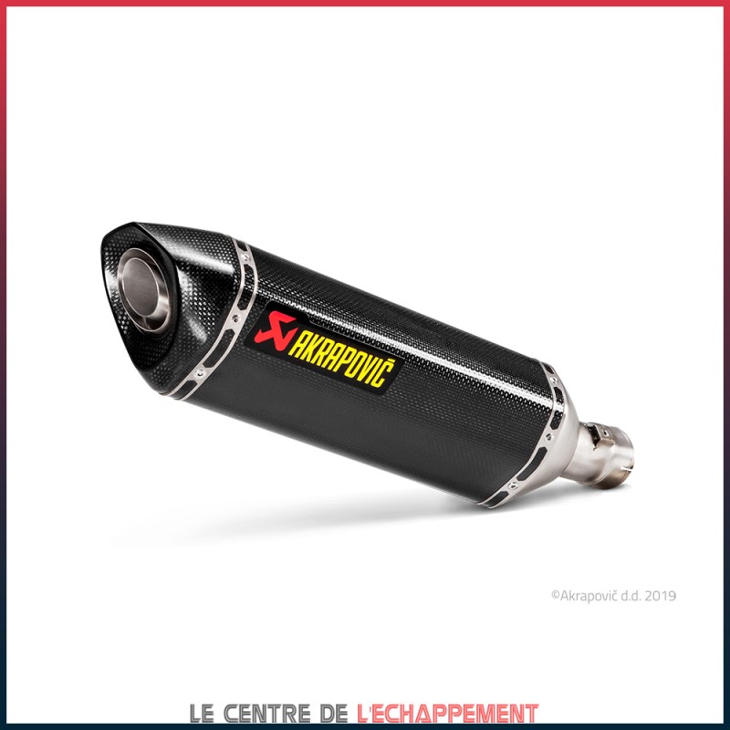 Silencieux AKRAPOVIC Slip-On Suzuki GSX R 1000 2017-... Coupelle Carbone