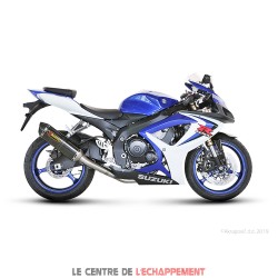 Silencieux AKRAPOVIC Slip-On Suzuki GSX R 600 / 750 2006-2007 Coupelle Carbone