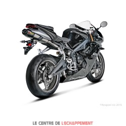 Silencieux AKRAPOVIC Slip-On Triumph DAYTONA 675 / R 2006-2012 Coupelle Carbone